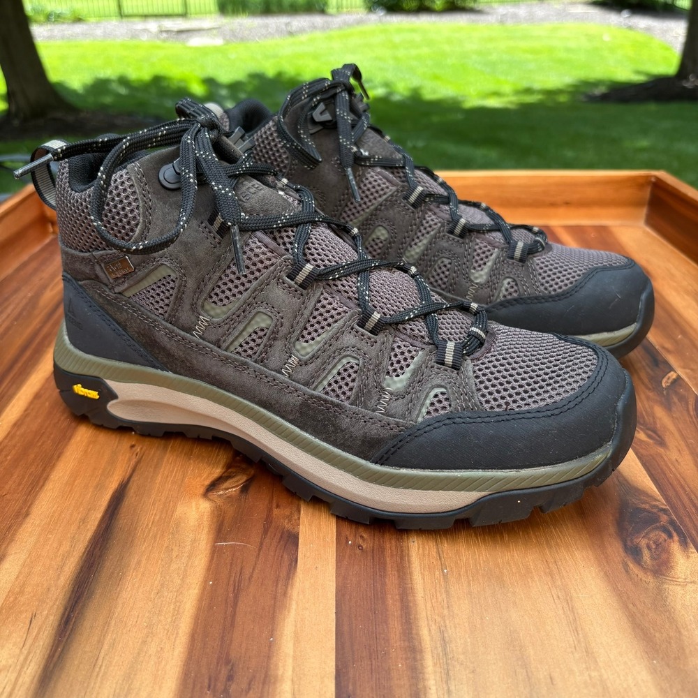 Ascend Mojave Waterproof Hiking‎ Boots Mens 10 Brown Leather Vibram Sole eVent